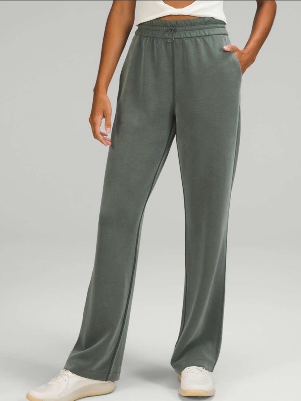 Lululemon Softstreme High-Rise Pant Full Length Smoked Spruce Straight Pants 30”